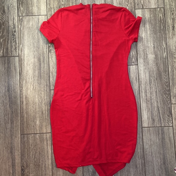 2/$20 Asymmetrical Mini T-shirt Dress - Picture 4 of 5